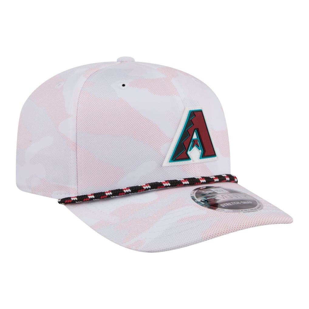  Arizona Diamondbacks New Era Camo Rope 9SEVENTY Adjustable Hat - White