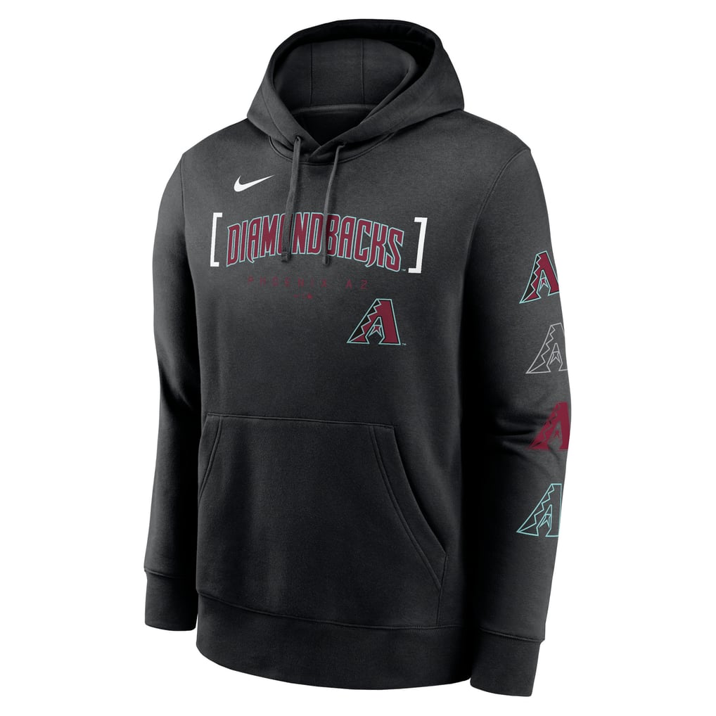 Arizona Diamondbacks Nike Club Stack Pullover Hoodie - Black