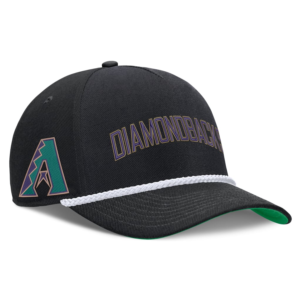Arizona Diamondbacks Nike Cooperstown Collection Rise Adjustable Hat - Black