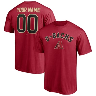 Arizona Diamondbacks Personalized Team Winning Streak Name & Number T-Shirt - Red