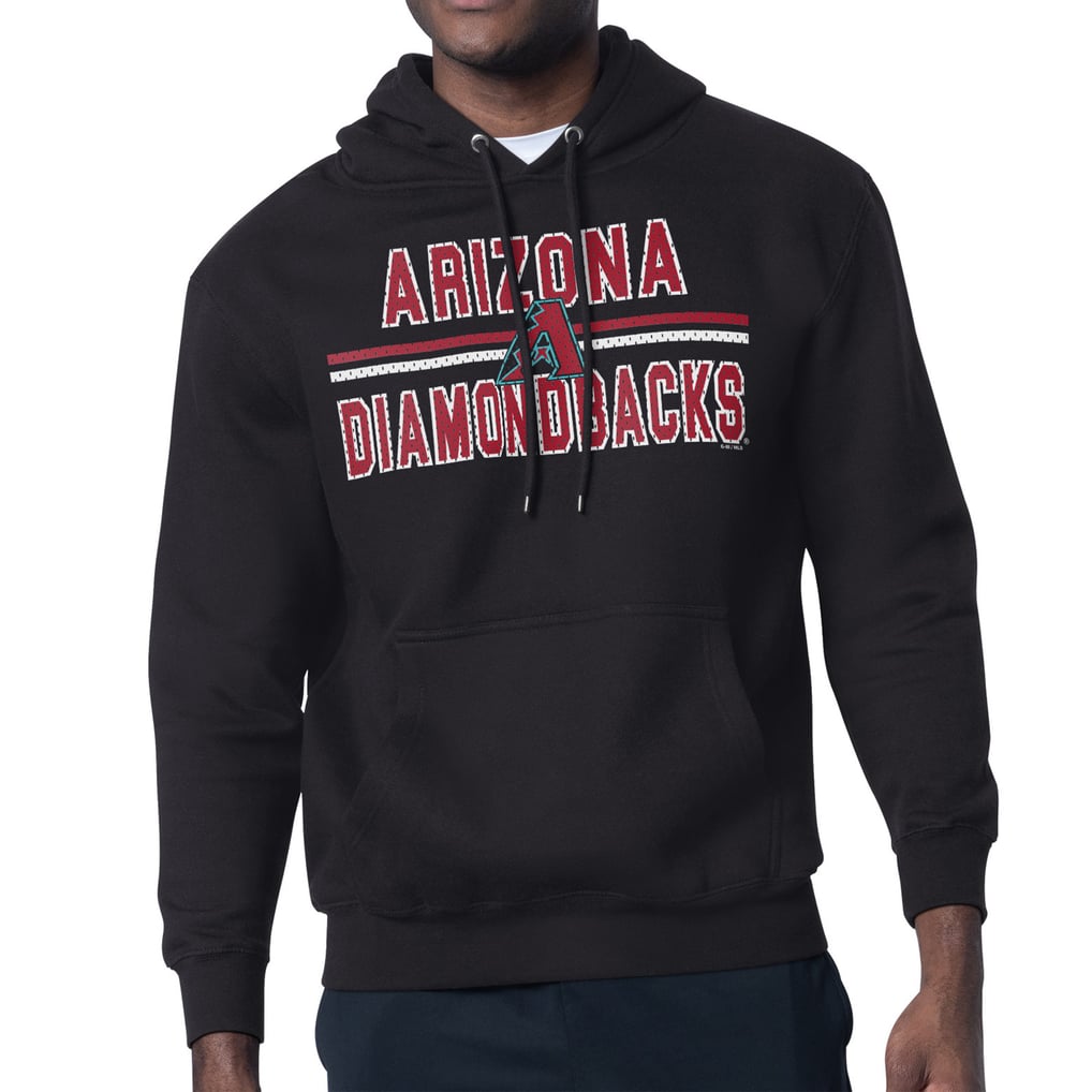 Arizona Diamondbacks Starter Team Mesh Print Graphic Pullover Hoodie - Black