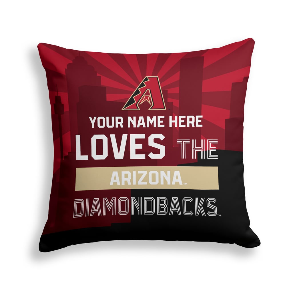 Arizona Diamondbacks Pegasus 18" x 18" City Skyline Personalized Decor Pillow