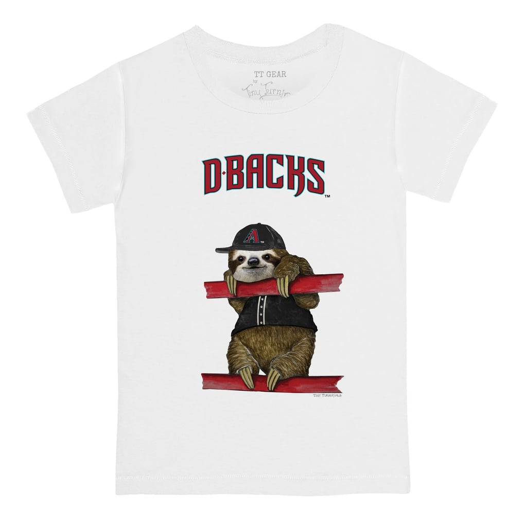 Arizona Diamondbacks Tiny Turnip Toddler Sloth T-Shirt - White