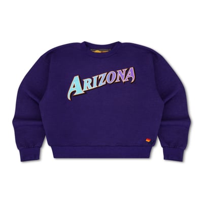 Arizona Diamondbacks Aviator Nation x MLB Unisex Relaxed Tri-Blend Sweatshirt - Purple