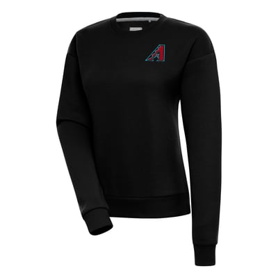  Arizona Diamondbacks Antigua Women's  Victory Crewneck Pullover Sweatshirt – Black