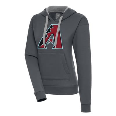 Arizona Diamondbacks Antigua Women's Victory Pullover Hoodie - Charcoal