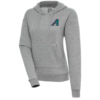  Arizona Diamondbacks Antigua Women's Cooperstown Victory Pullover Hoodie - Heather Gray