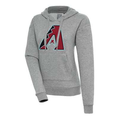 Arizona Diamondbacks Antigua Women's Victory Pullover Hoodie - Heather Gray