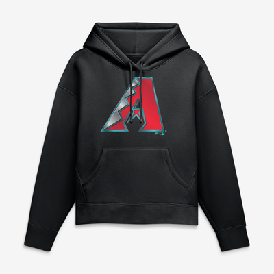 Arizona Diamondbacks Women's Metallic Mascot Hoodie - Black