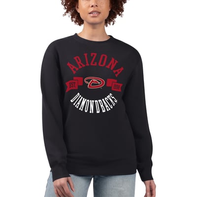 Arizona Diamondbacks G-III 4Her by Carl Banks Women's Team Logo Fleece Pullover Sweatshirt - Black