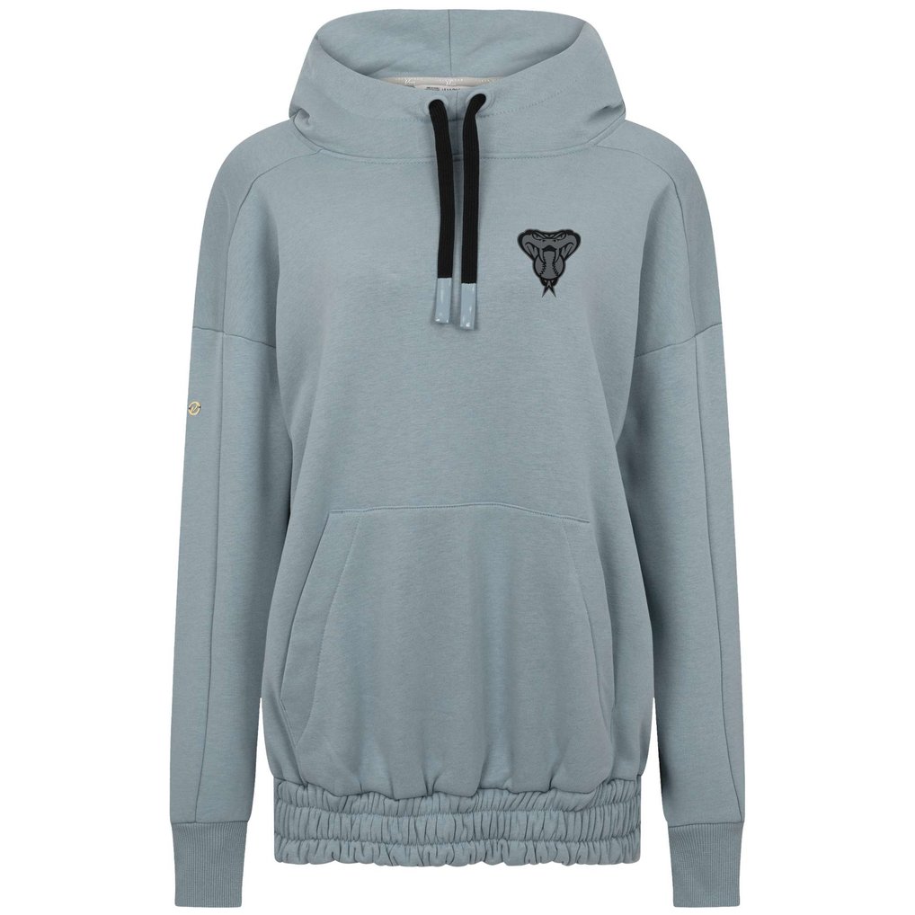Arizona Diamondbacks Levelwear Women's Waterfall Nightfall Drop Shoulder Pullover Hoodie - Gray