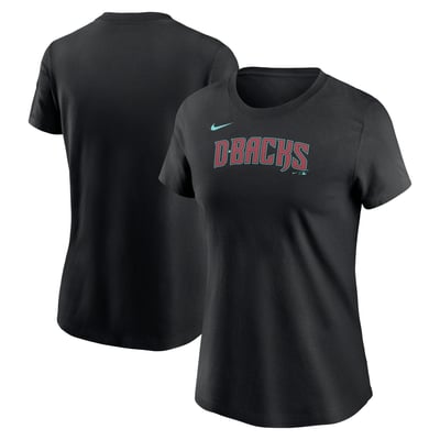Arizona Diamondbacks Nike Women's Wordmark T-Shirt - Black