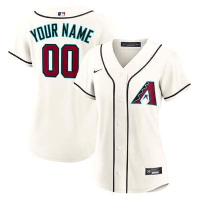  Arizona Diamondbacks Nike Women's Home Custom Replica 2.0 Jersey - Cream