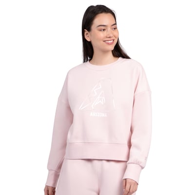 Arizona Diamondbacks Starter Women's Pastels Boxy Fleece Sweatshirt - Light Pink