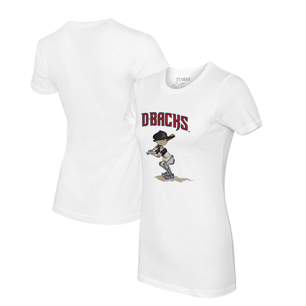 Arizona Diamondbacks Tiny Turnip Women's Slugger T-Shirt - White