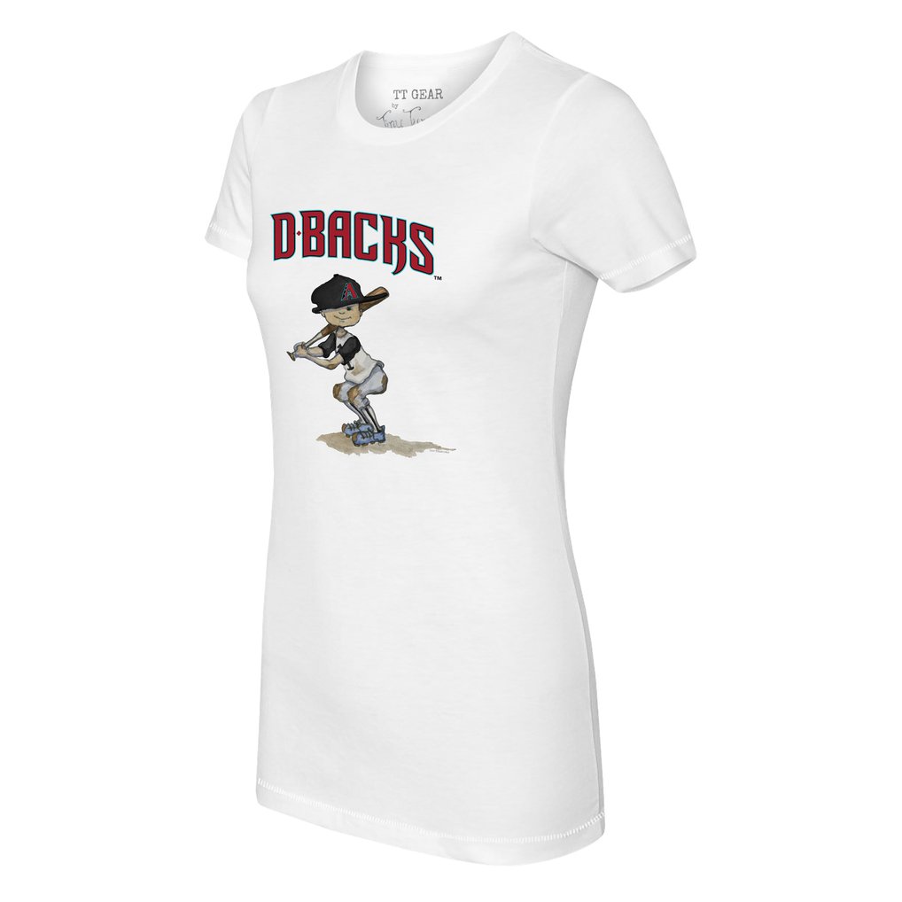 Arizona Diamondbacks Tiny Turnip Women's Slugger T-Shirt - White