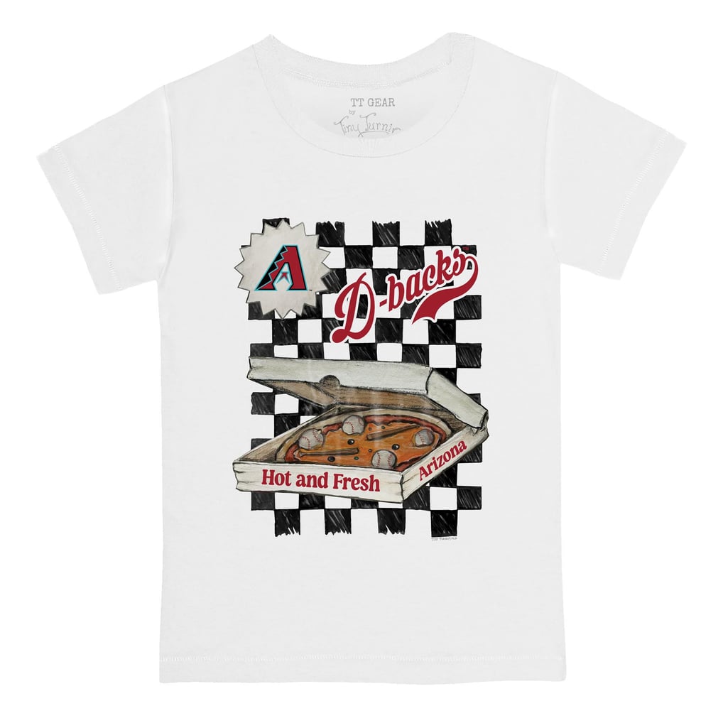 Arizona Diamondbacks Tiny Turnip Youth Pizza T-Shirt - White
