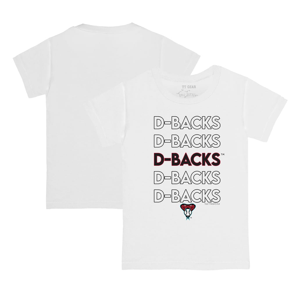 Arizona Diamondbacks Tiny Turnip Youth Stacked T-Shirt - White