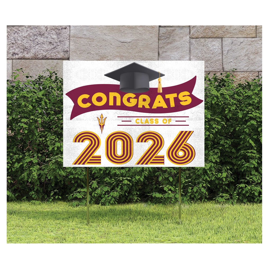Arizona State Sun Devils 18" x 24" 2026 Grad Yard Sign with Stakes