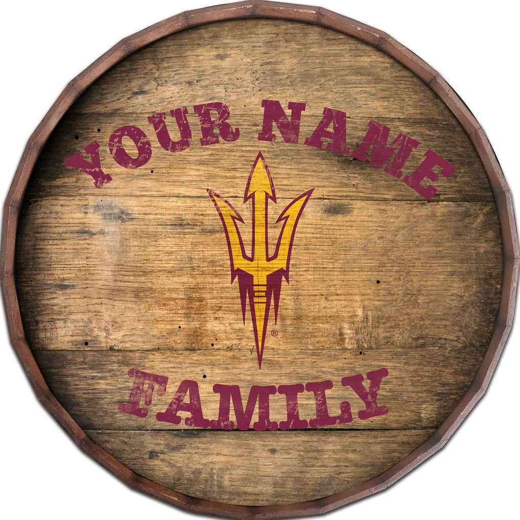 Arizona State Sun Devils 24" Personalized Barrel Top