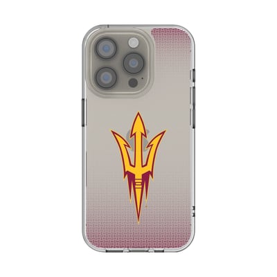 Arizona State Sun Devils Linen Logo iPhone Clear Case