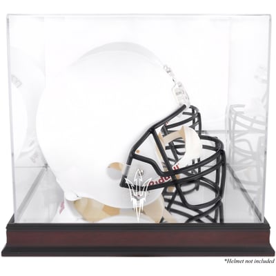 Arizona State Sun Devils Fanatics Authentic Mahogany Base Team Logo Helmet Display Case with Mirrored Back