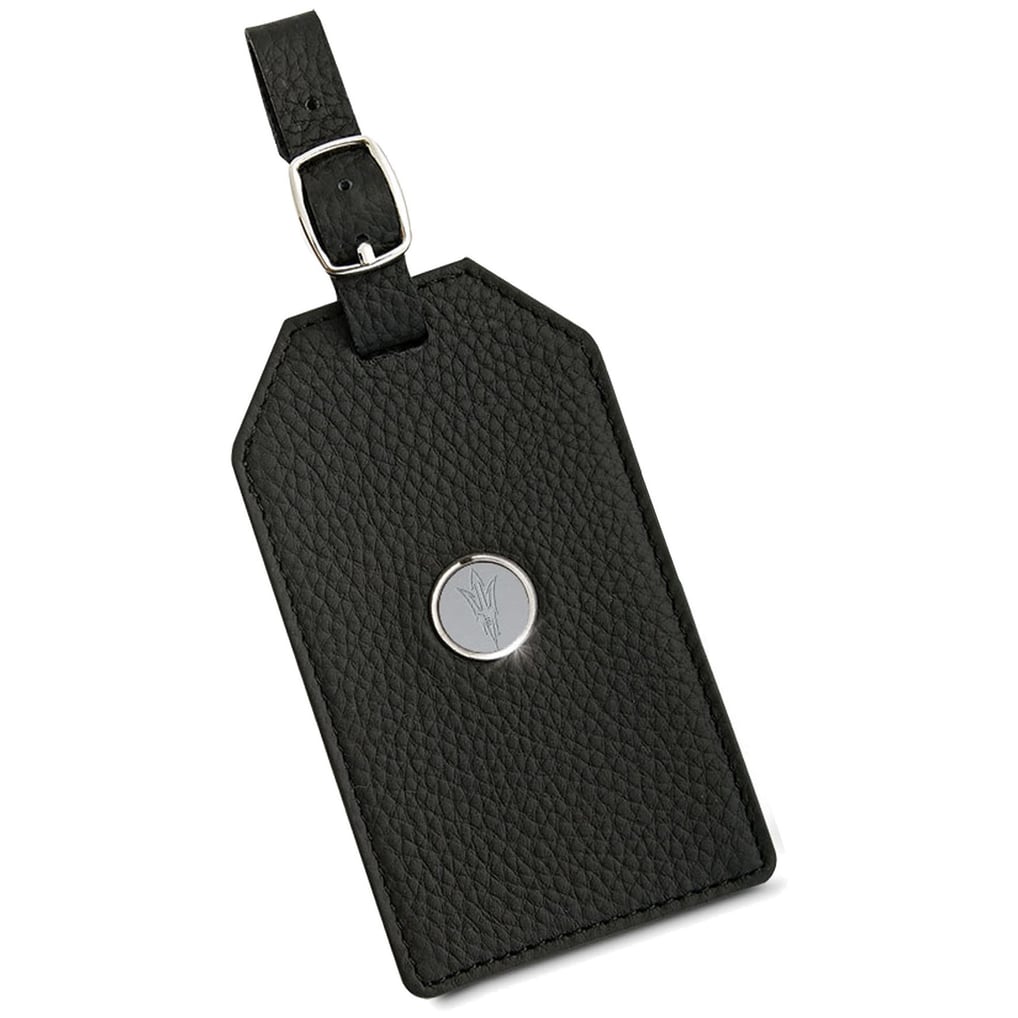 Arizona State Sun Devils Leather Luggage Tag - Black