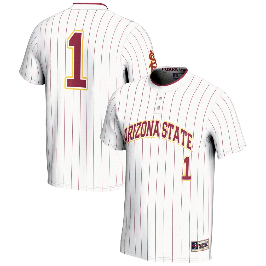 #1 Arizona State Sun Devils GameDay Greats Lightweight Softball Jersey - White