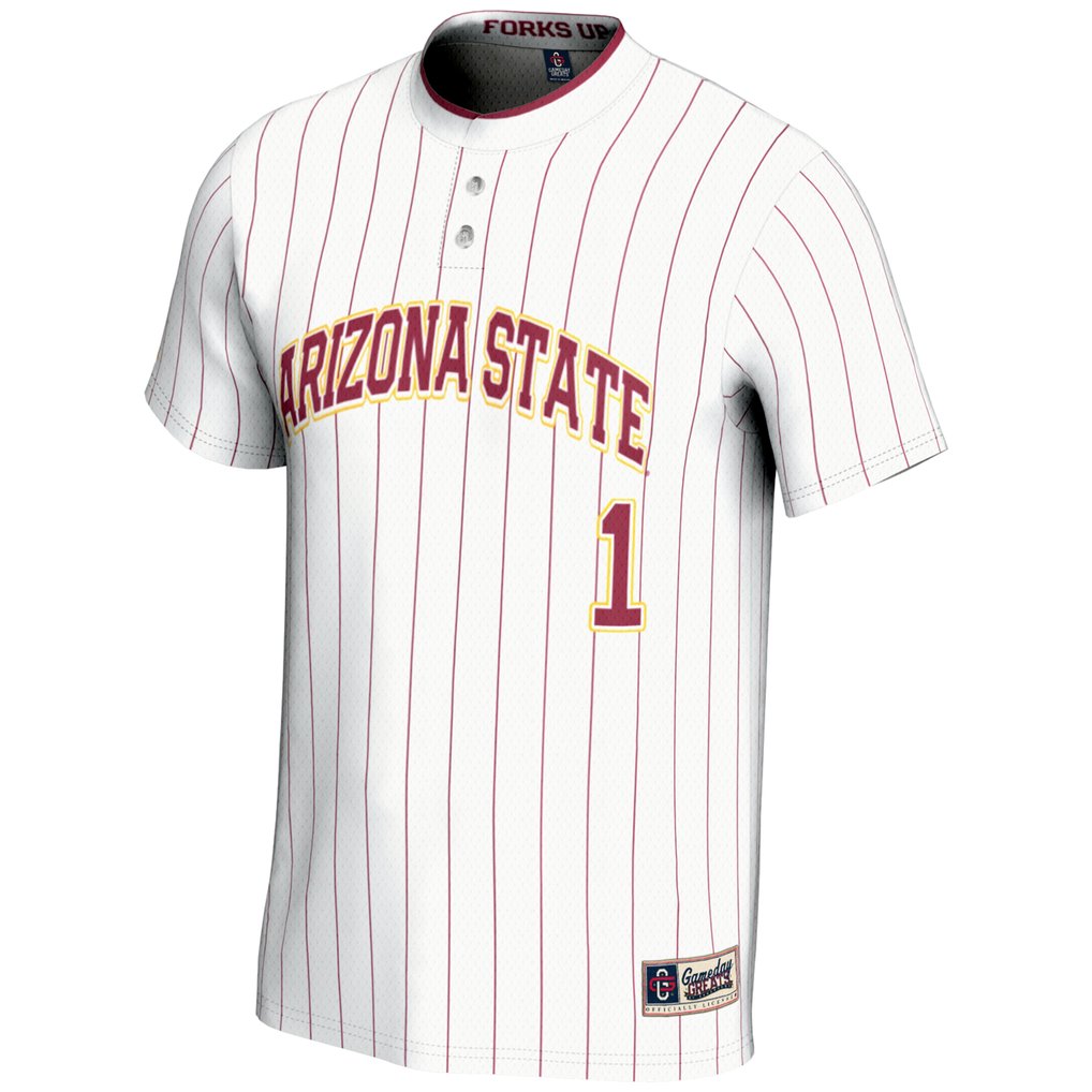 #1 Arizona State Sun Devils GameDay Greats Lightweight Softball Jersey - White