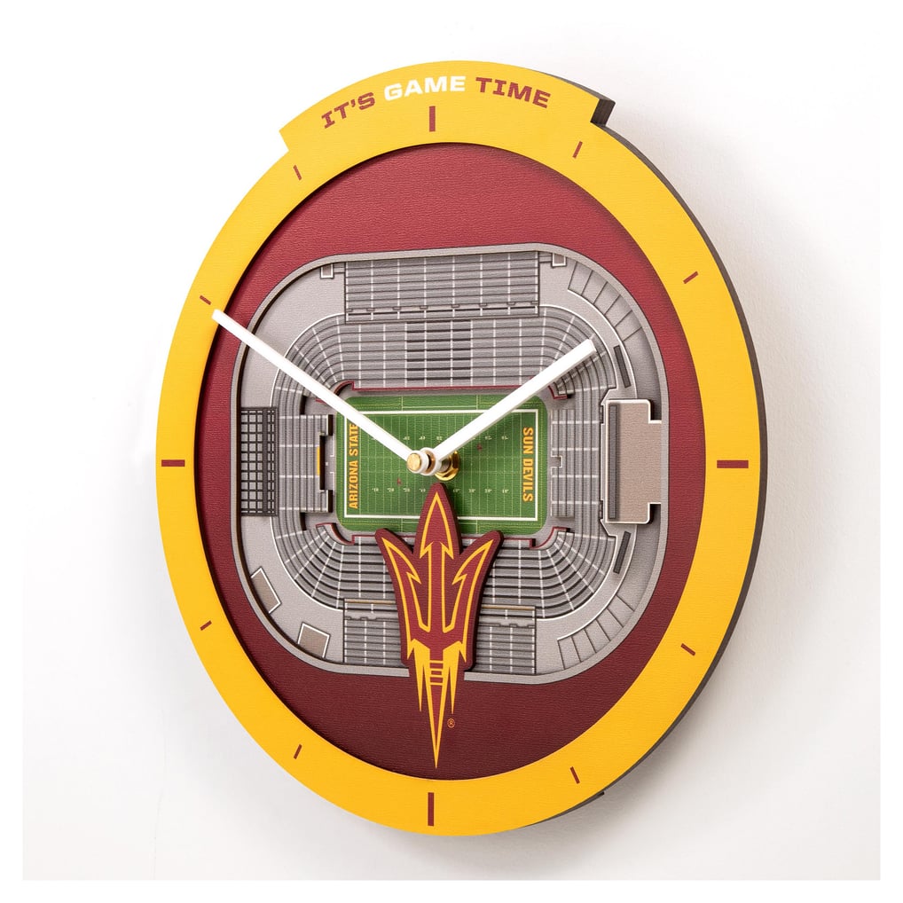 Arizona State Sun Devils IDNA StadiumView 3D Wall Clock