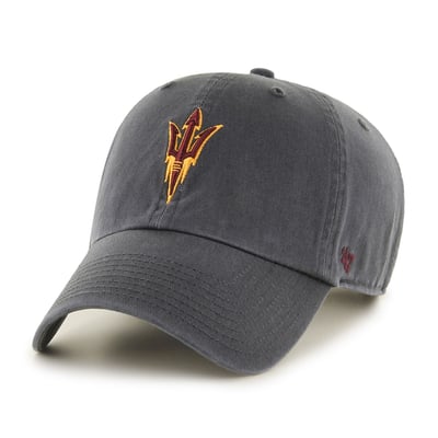  Arizona State Sun Devils '47 Clean Up Adjustable Hat - Charcoal