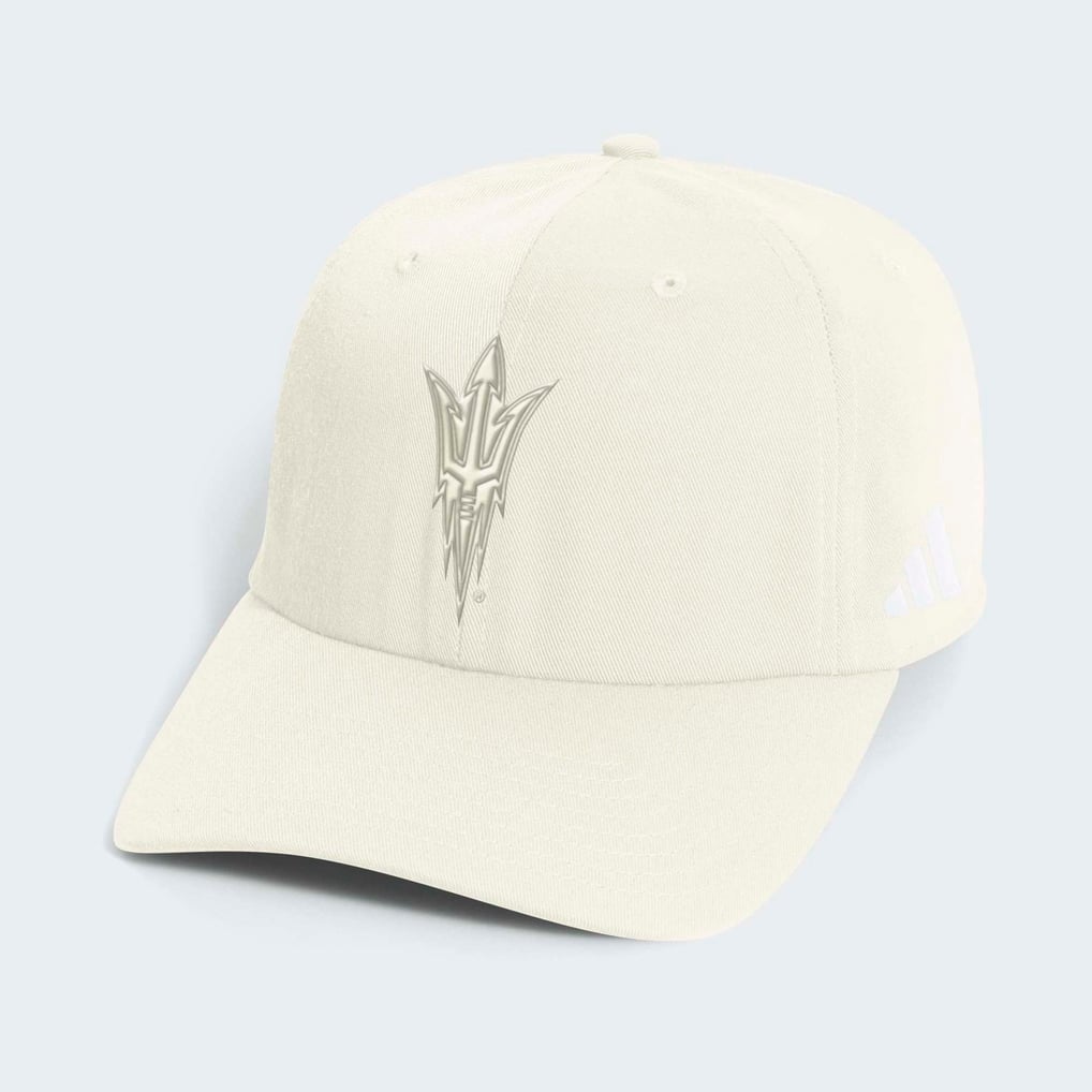 Arizona State Sun Devils adidas Slouch Adjustable Hat - Beige