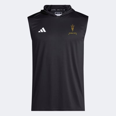 Arizona State Sun Devils adidas D4T Sleeveless Hoodie - Black