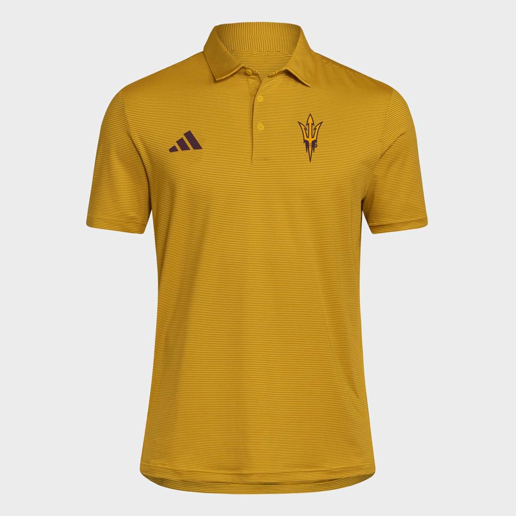 Arizona State Sun Devils adidas Ultimate 365 Stripe Polo - Gold