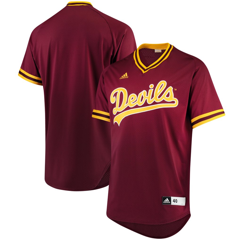 Arizona State Sun Devils adidas Authentic Baseball Jersey - Maroon