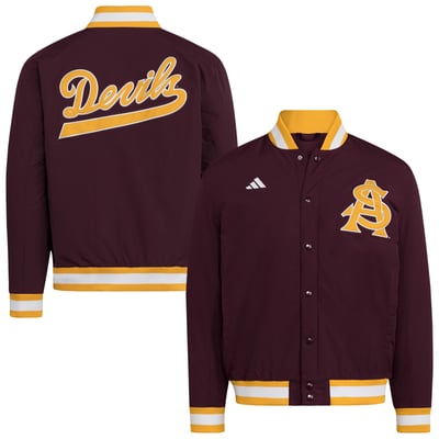 Arizona State Sun Devils adidas Coaches Dugout Jacket - Maroon