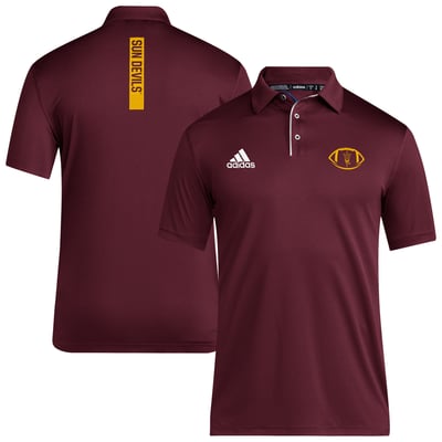 Arizona State Sun Devils adidas  Coaches Polo  - Maroon