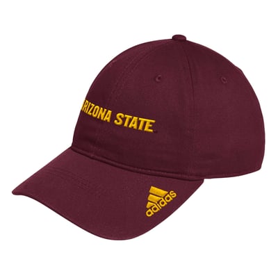Arizona State Sun Devils adidas Locker Room Wordmark Slouch Adjustable Hat - Maroon