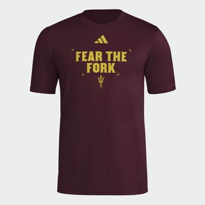  Arizona State Sun Devils adidas Locker Slogan Football Pre-Game T-Shirt - Maroon