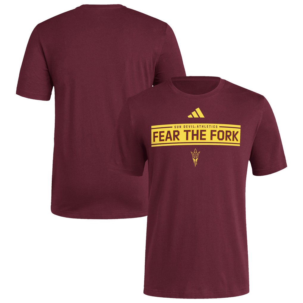 Arizona State Sun Devils adidas Locker Slogan Pre-Game T-Shirt - Maroon