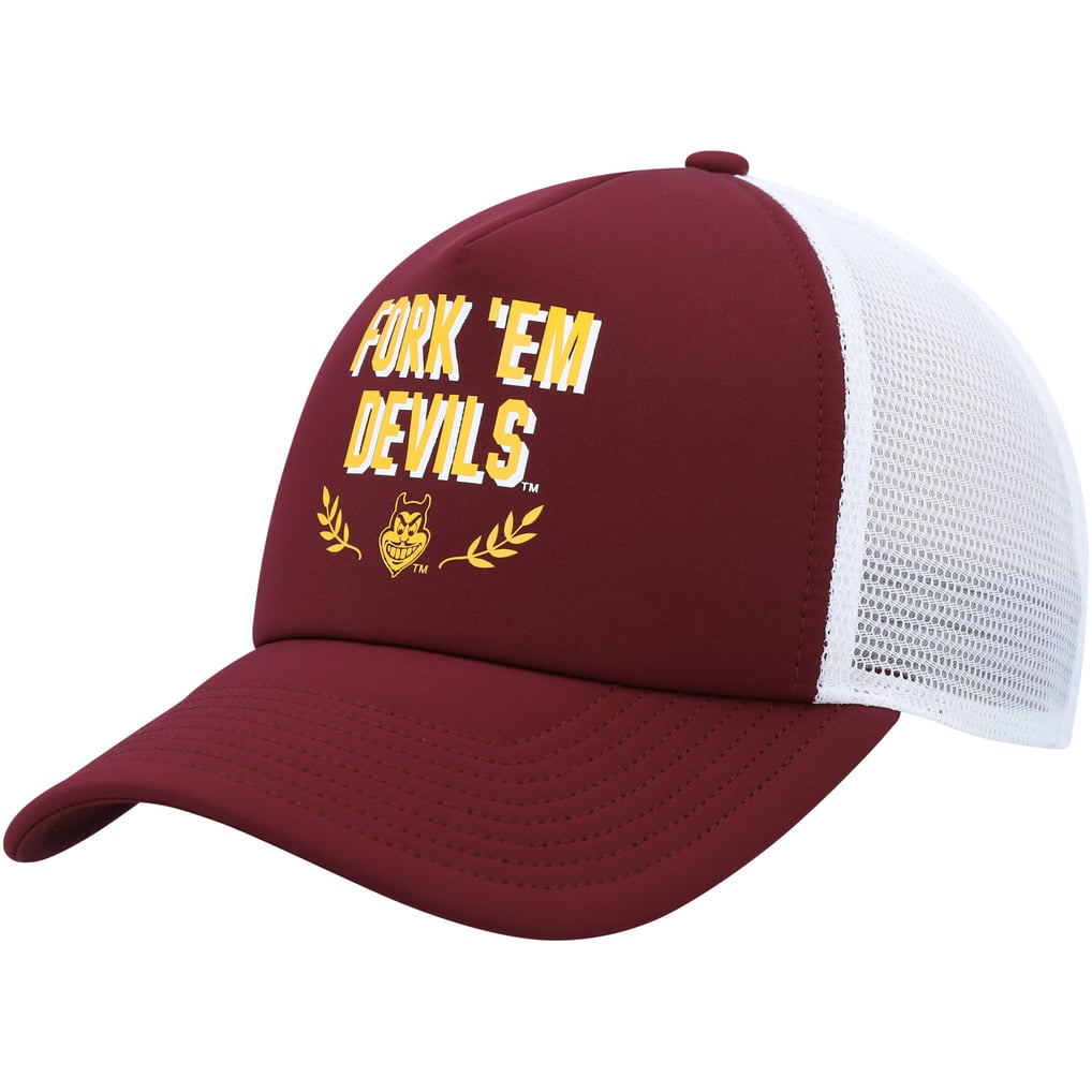 Arizona State Sun Devils adidas Phrase Foam Front Trucker Adjustable Hat - Maroon