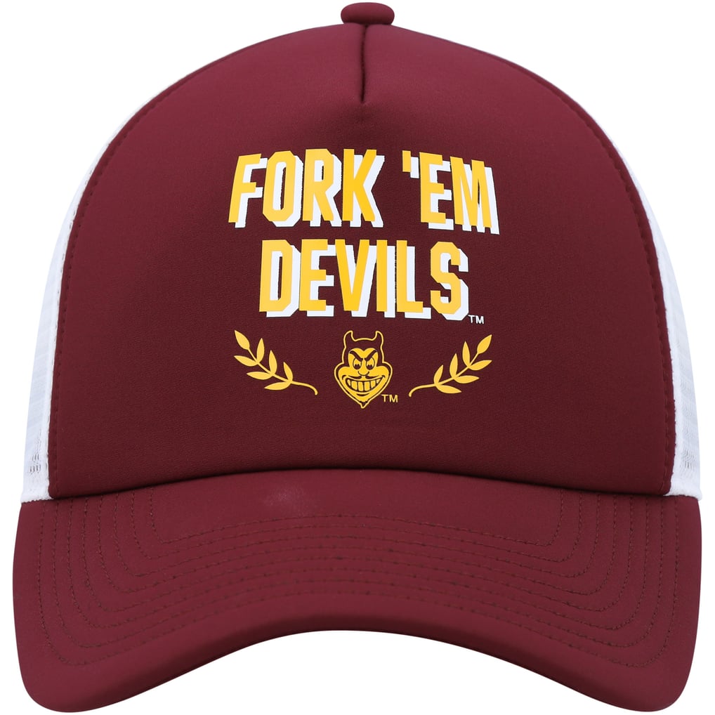 Arizona State Sun Devils adidas Phrase Foam Front Trucker Adjustable Hat - Maroon
