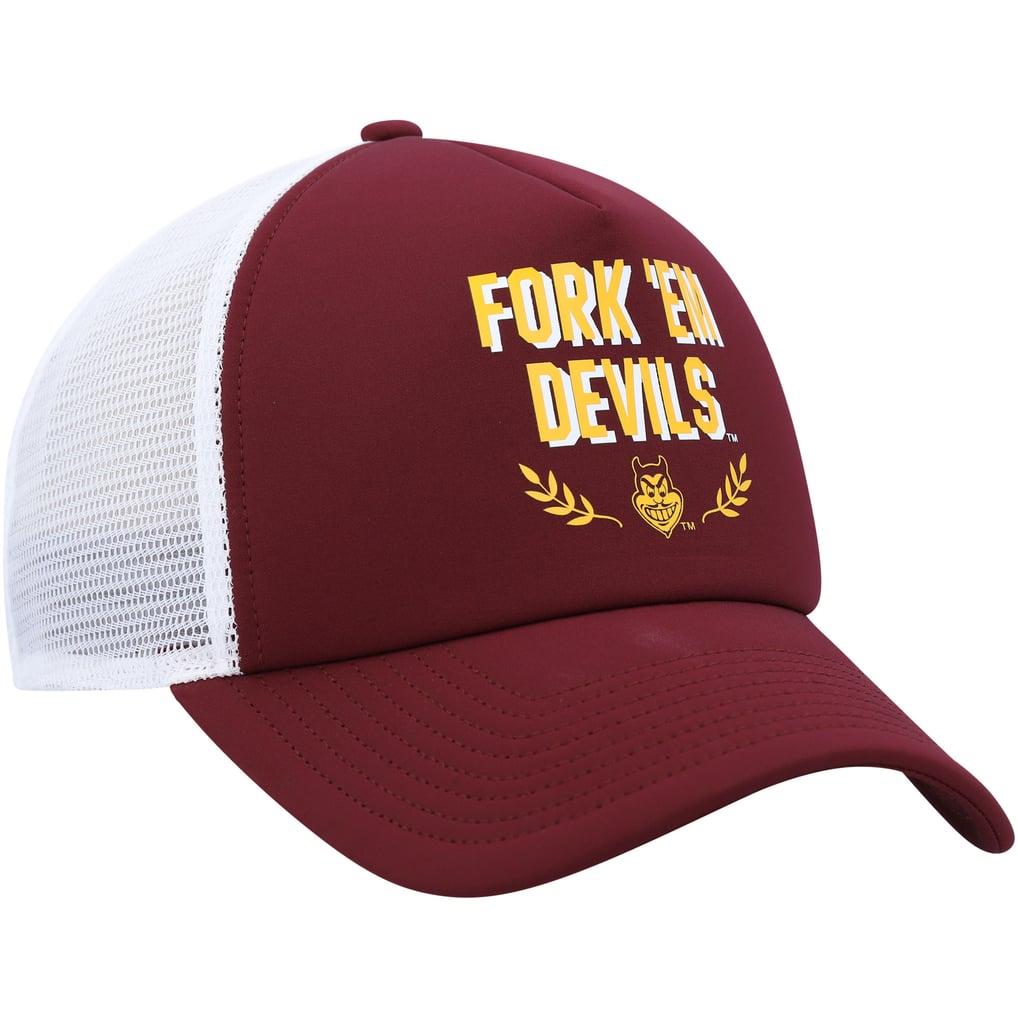 Arizona State Sun Devils adidas Phrase Foam Front Trucker Adjustable Hat - Maroon