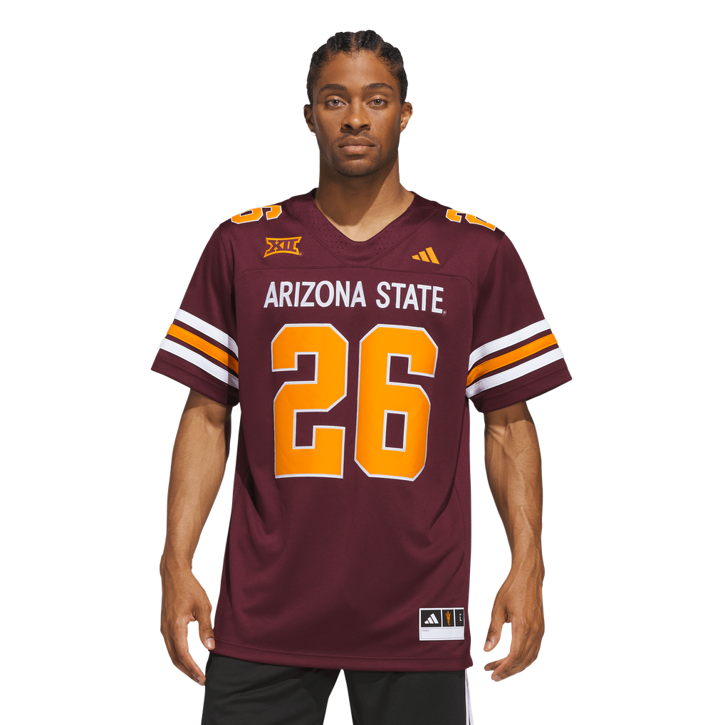 #26 Arizona State Sun Devils adidas Roses & Devils Premier Strategy Jersey - Maroon