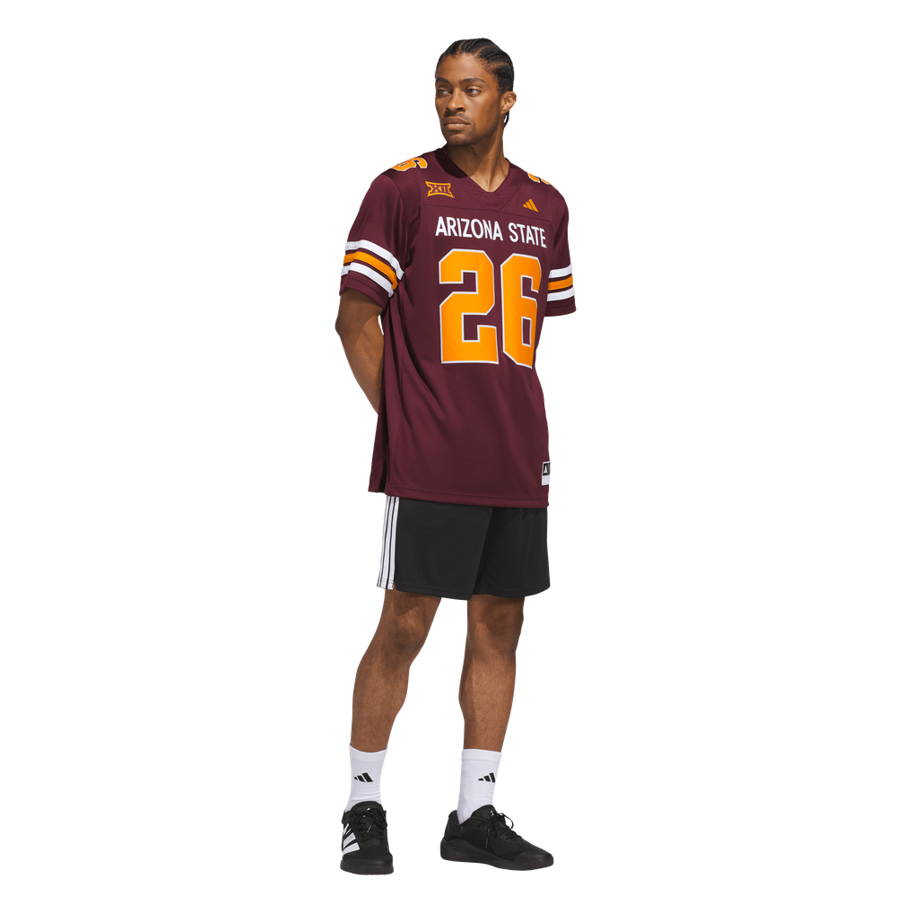 #26 Arizona State Sun Devils adidas Roses & Devils Premier Strategy Jersey - Maroon