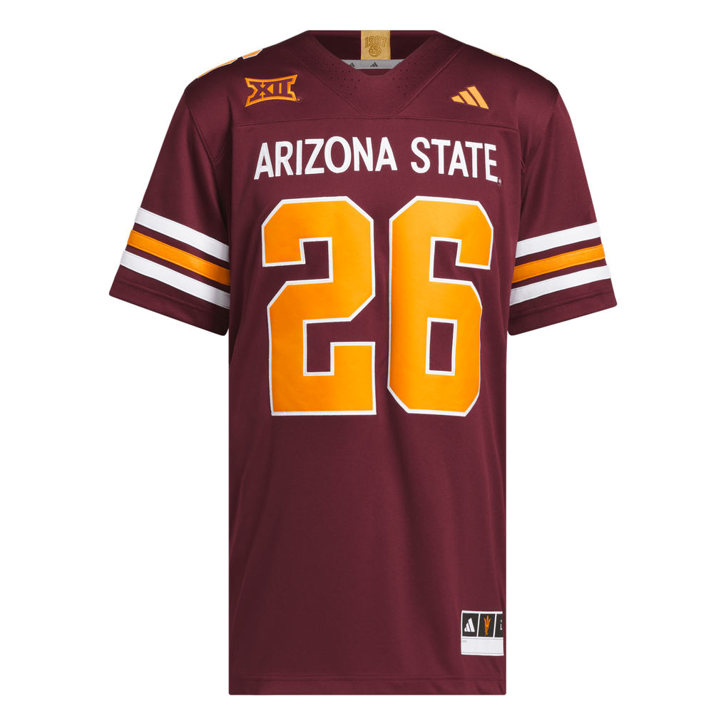 #26 Arizona State Sun Devils adidas Roses & Devils Premier Strategy Jersey - Maroon