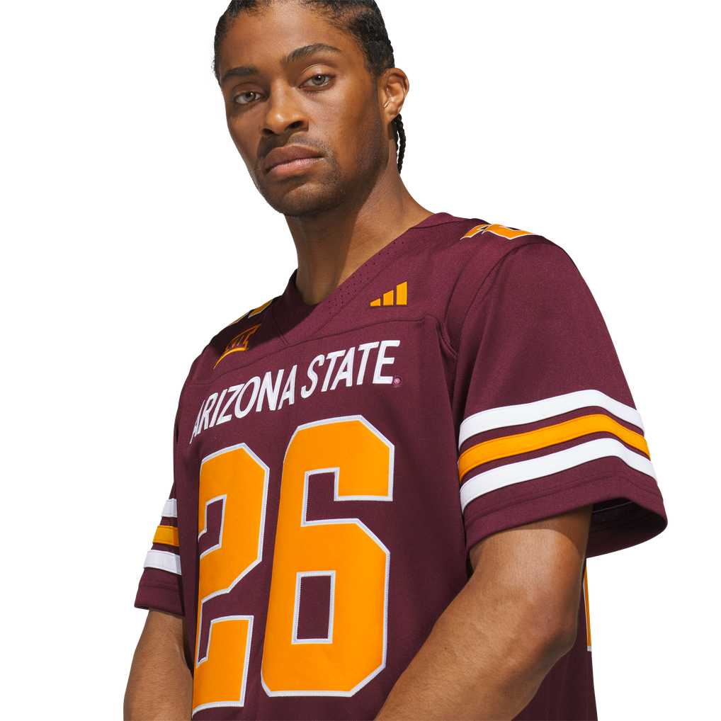 #26 Arizona State Sun Devils adidas Roses & Devils Premier Strategy Jersey - Maroon