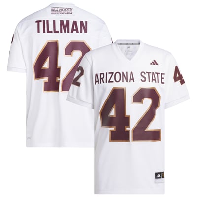 Pat Tillman #42 Arizona State Sun Devils adidas Away Icon Premier Football Jersey - White