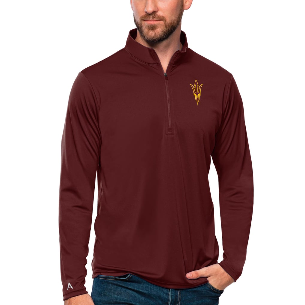 Arizona State Sun Devils Antigua Tribute Quarter-Zip Top - Maroon