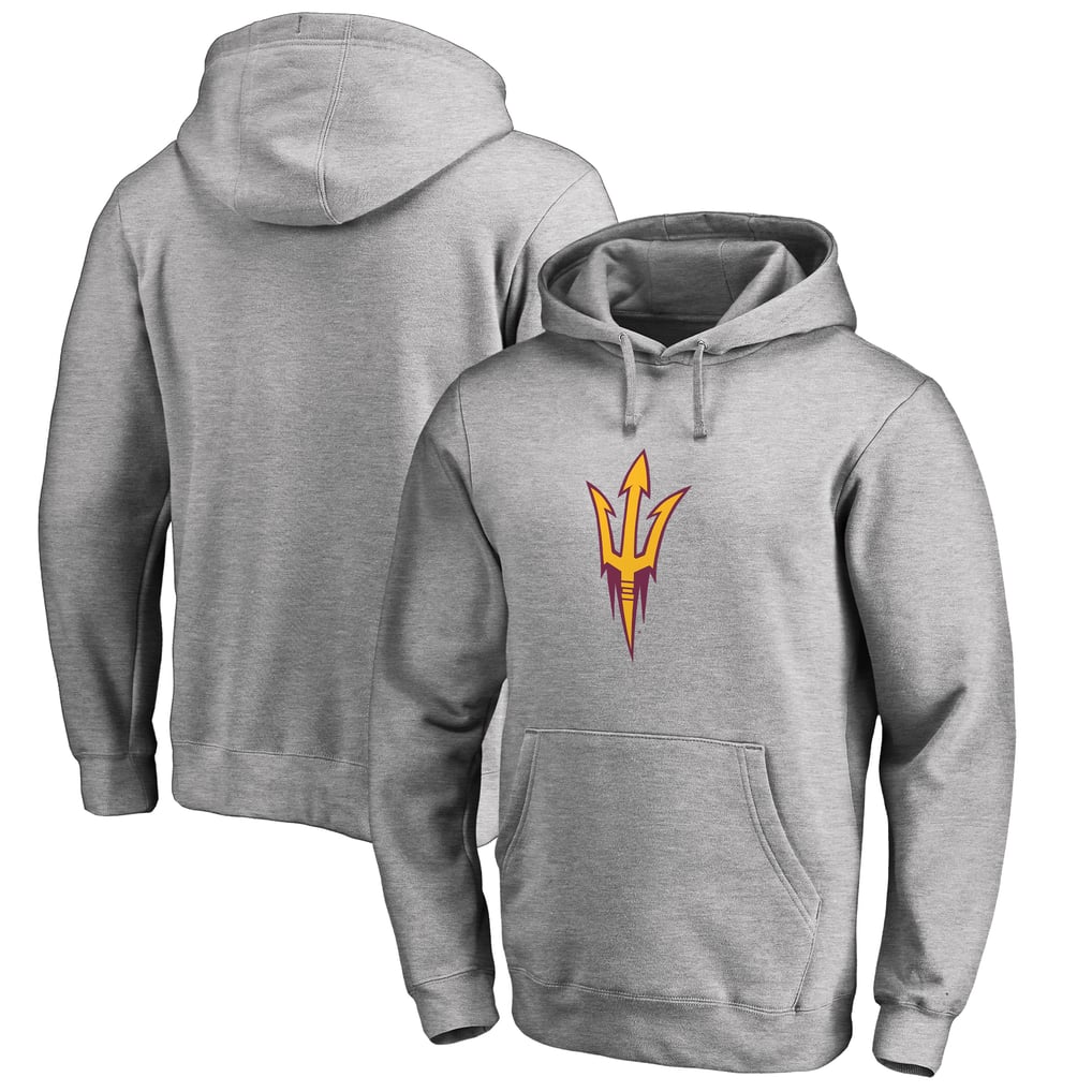Arizona State Sun Devils Primary Team Logo Pullover Hoodie - Ash